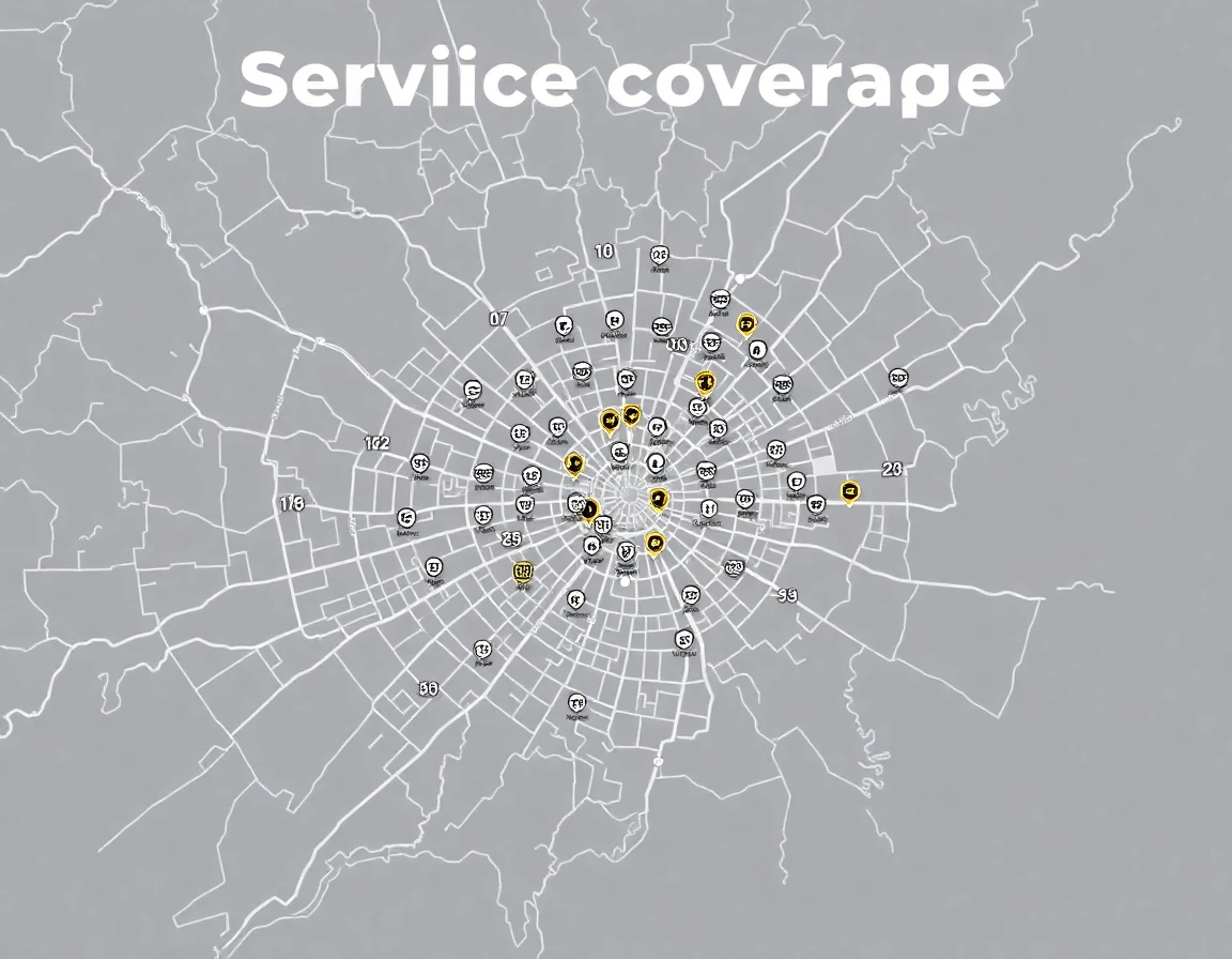 Roofing Service Areas Map